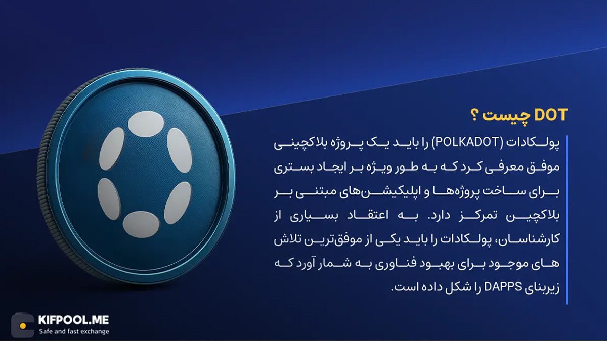 ارز دیجیتال DOT چیست؟ | خرید و فروش Polkadot| خرید سریع ارز پولکادات| صرافی ارز دیجیتال کیف پول من