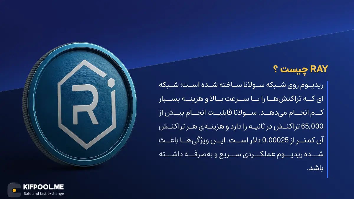 ارز دیجیتال Raydium چیست؟ | خرید و فروش RAY| خرید سریع ارز ریدیوم| صرافی ارز دیجیتال کیف پول من
