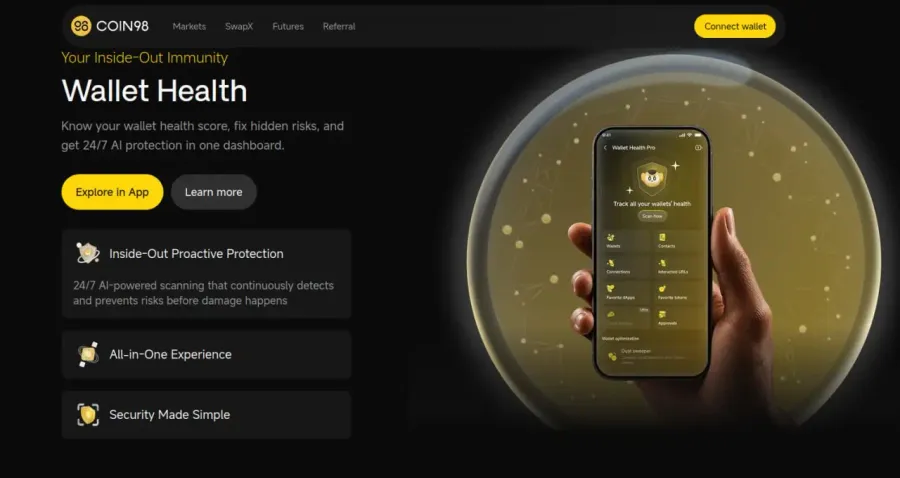 کیف پول Coin98 Wallet | صرافی کیف پول من