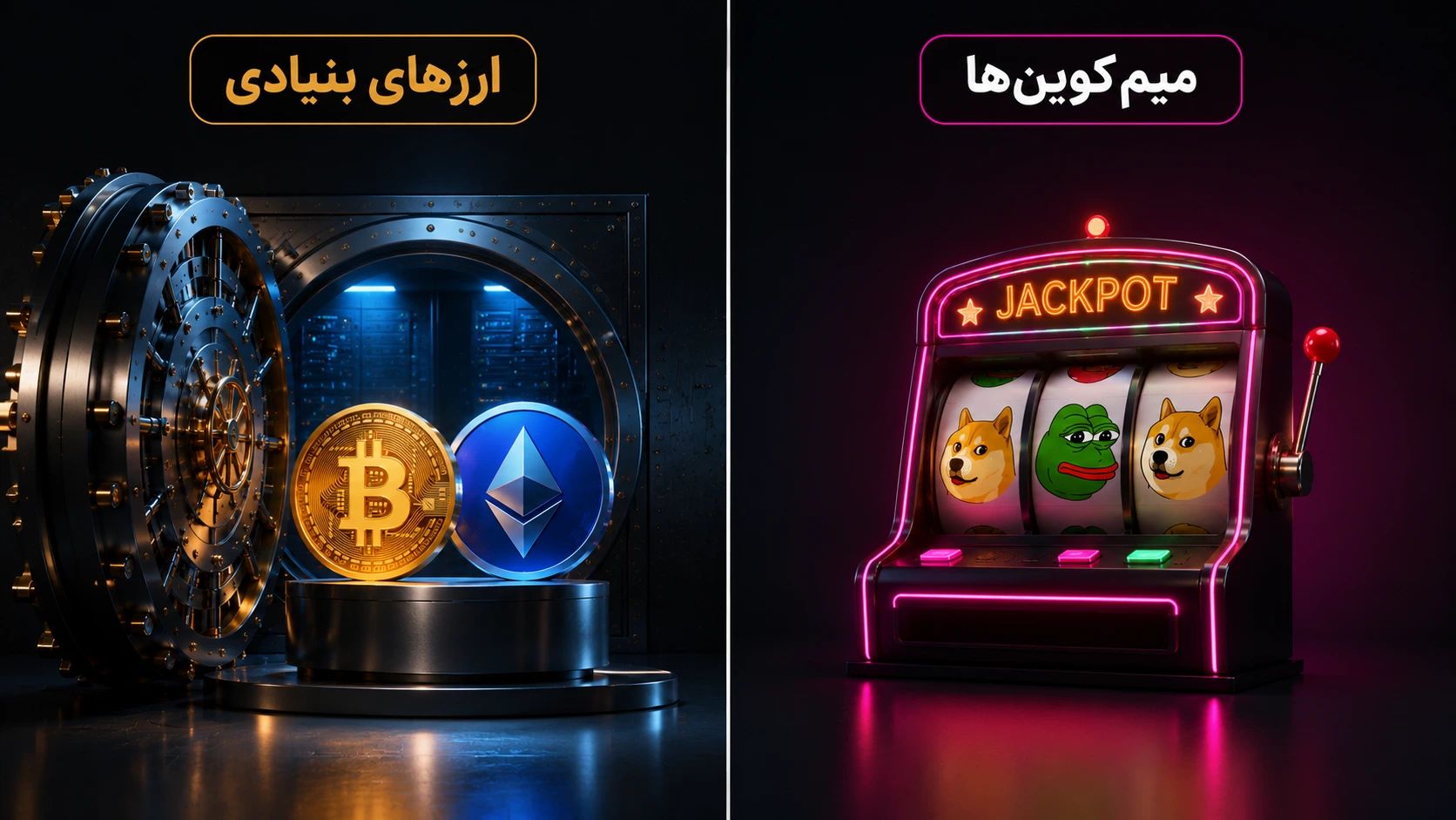 تفاوت اصلی میم کوین با ارزهای دیجیتال بزرگ