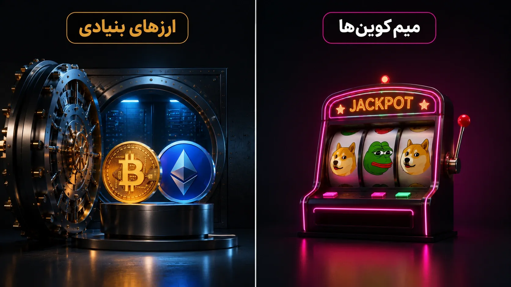 تفاوت اصلی میم کوین با ارزهای دیجیتال بزرگ