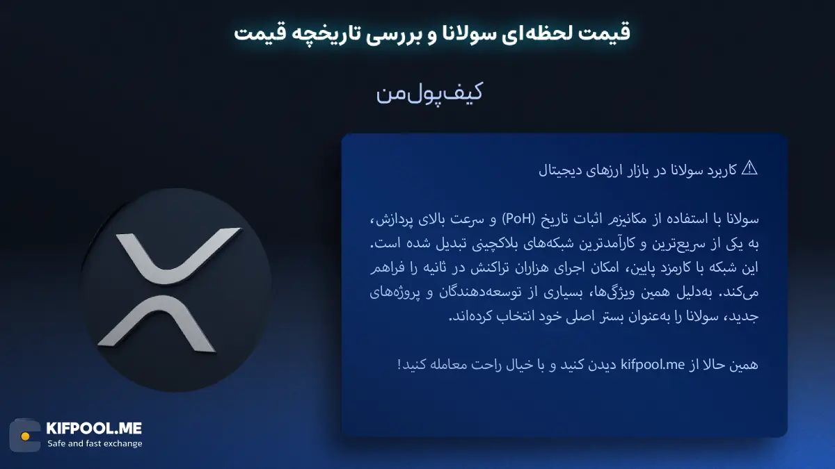 قیمت امروز ارز سولانا| خرید SOL بدون محدودیت | خرید آنی ارز SOL| صرافی کیف پول من