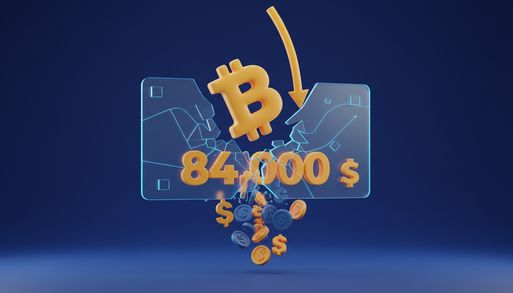 لیکوئید شدن ۵۵۰ میلیون دلار در بازار کریپتو با افت قیمت بیت کوین به زیر ۸۴ هزار دلار