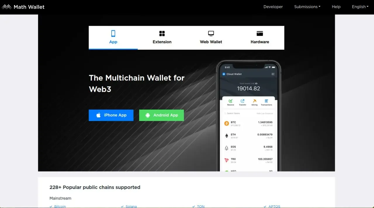 Math Wallet چیست و چه کاربردی دارد؟ | صرافی کیف پول من