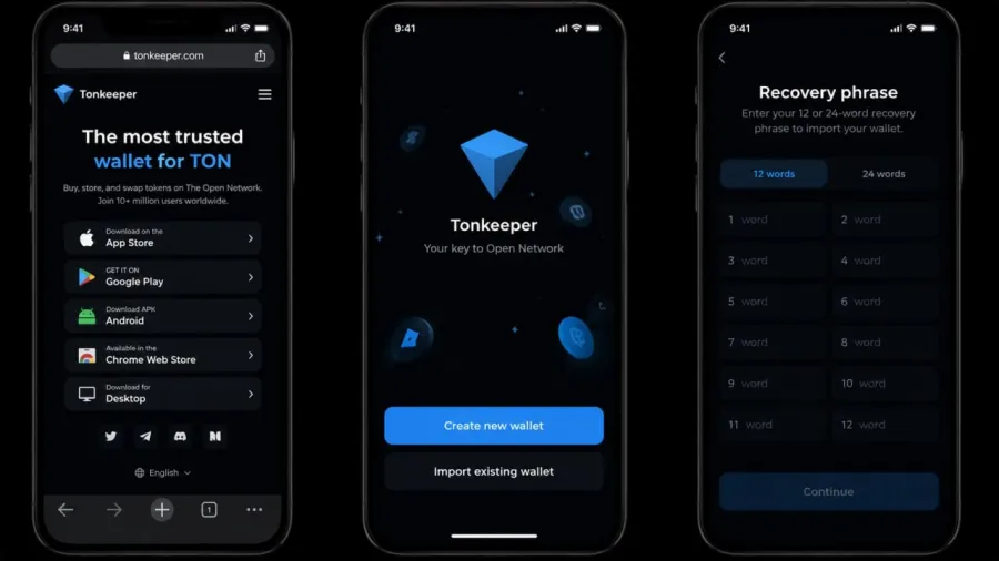تنظیم رمز عبور یا پینکد جدید برای دسترسی سریع در Tonekeeper | کیف پول من