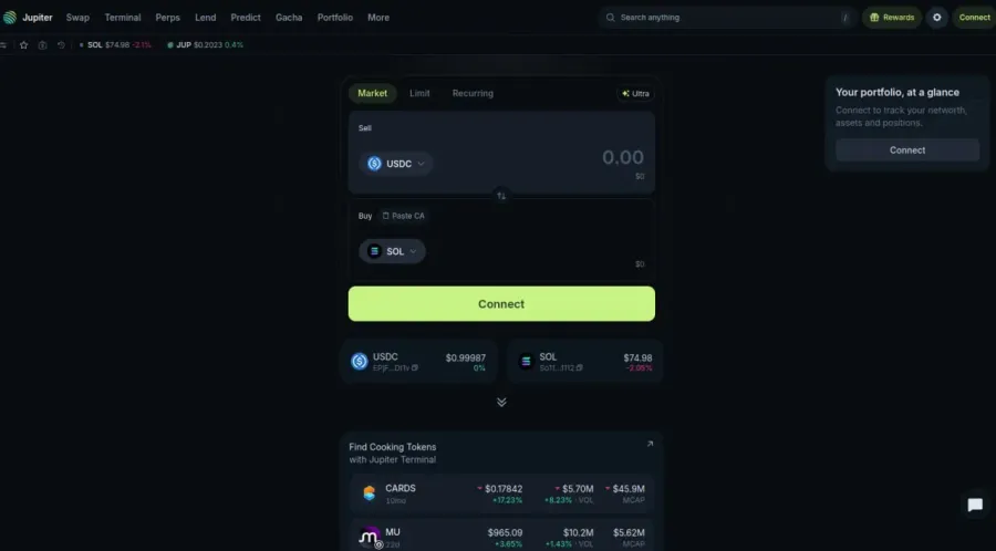 پلتفرم Jupiter؛ موتور تجمیع نقدینگی و صرافی برتر در اکوسیستم سولانا | صرافی کیف پول من