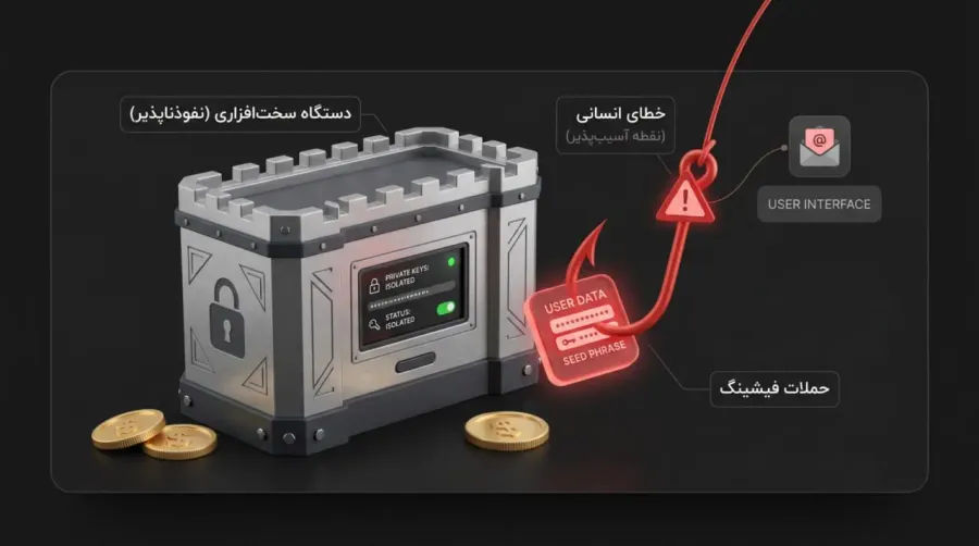 آیا کیف پولهای سختافزاری واقعا غیرقابل هک هستند؟ | صرافی کیف پول من