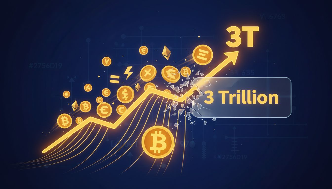 بازگشت ارزش بازار کریپتو به ۳ تریلیون دلار با رالی بیت کوین و آلت‌کوین‌ها