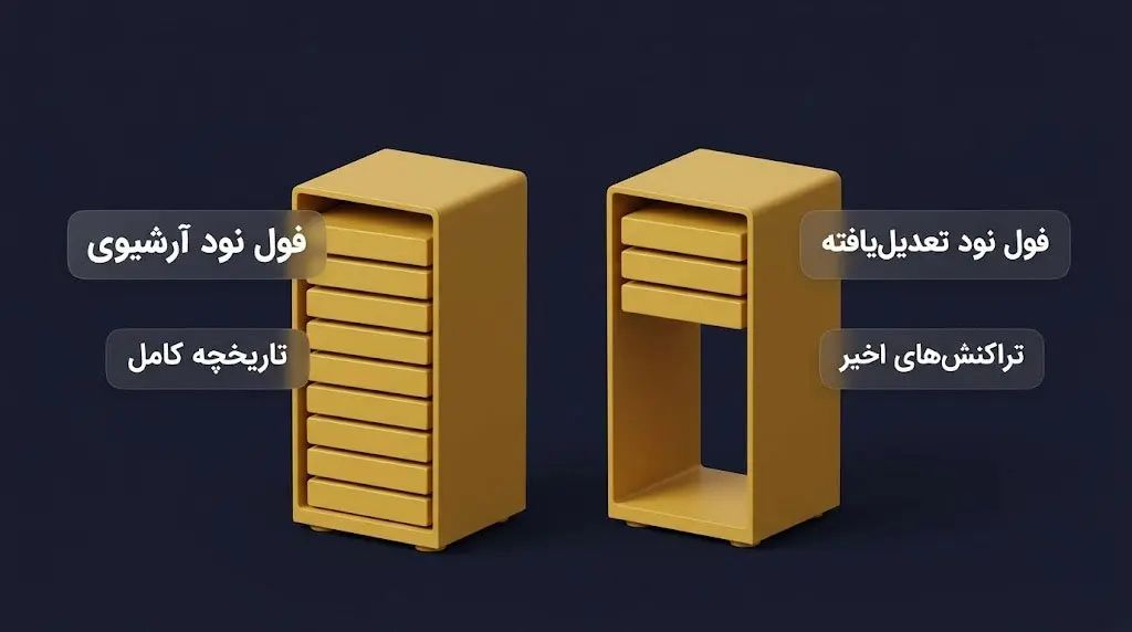 فول نود تعدیل یافته (Pruned Full Node) | صرافی کیف من