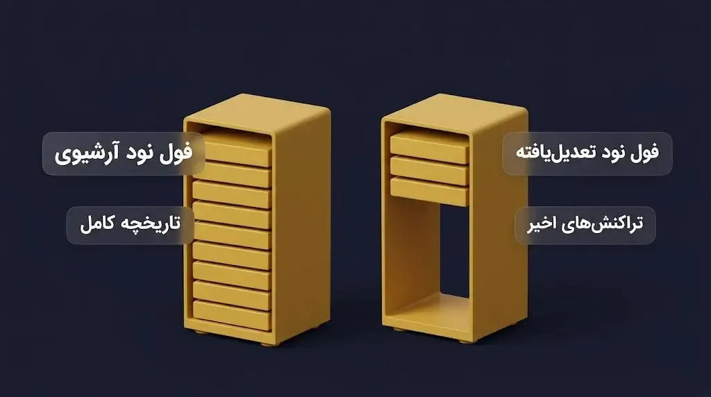 فول نود تعدیل یافته (Pruned Full Node) | صرافی کیف من
