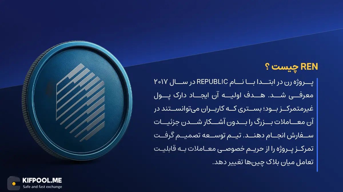 ارز دیجیتال Ren چیست؟ | خرید و فروش REN| خرید سریع ارز رن| صرافی ارز دیجیتال کیف پول من