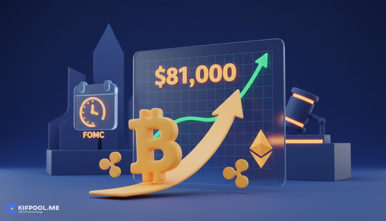 بیت کوین در آستانه نشست FOMC به ۸۱ هزار دلار بازگشت؛ رشد آلت‌کوین‌ها