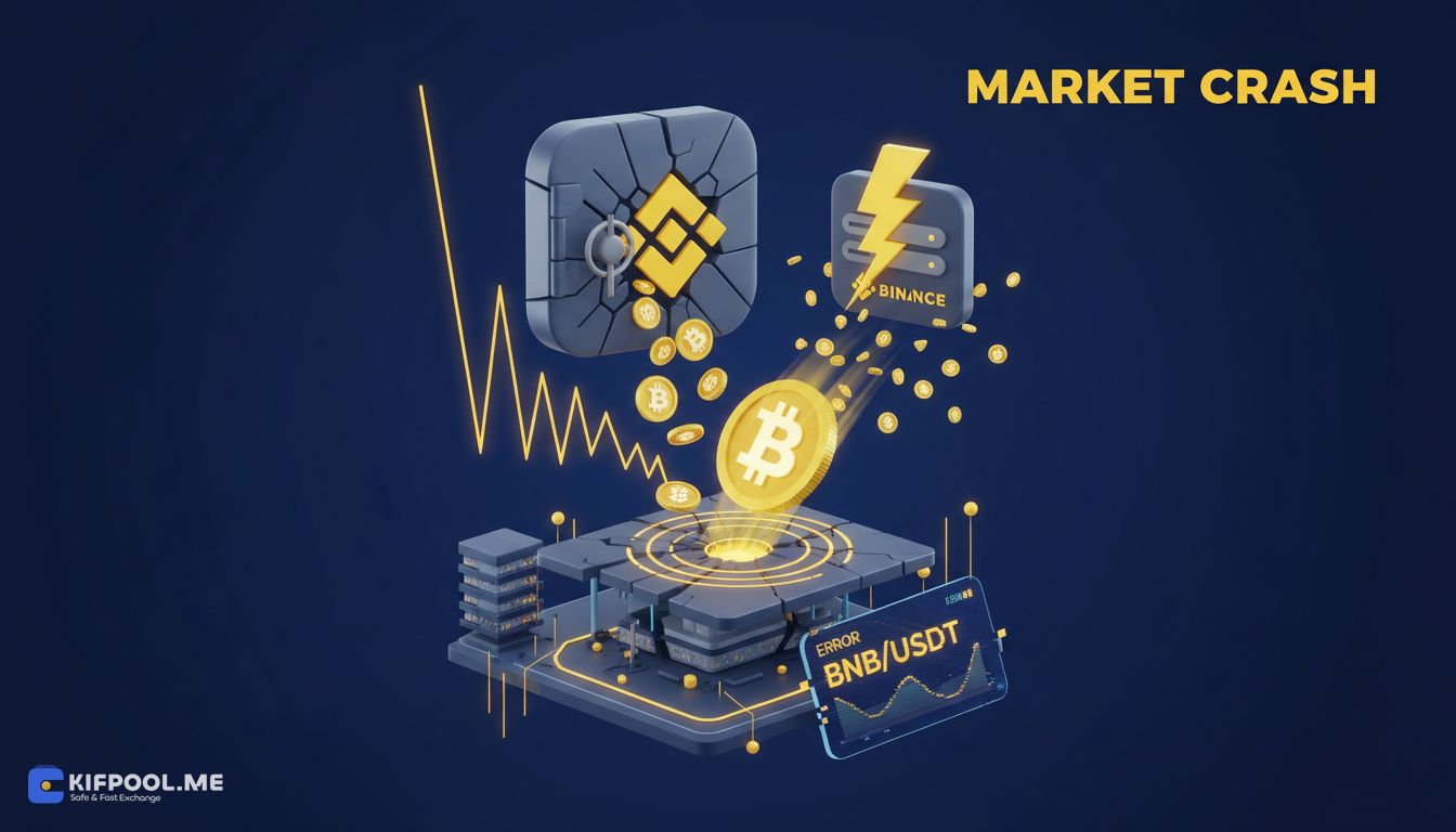 سقوط بازار کریپتو پس از گزارش هک بایننس؛ قیمت BNB بیش از ۷٪ کاهش یافت