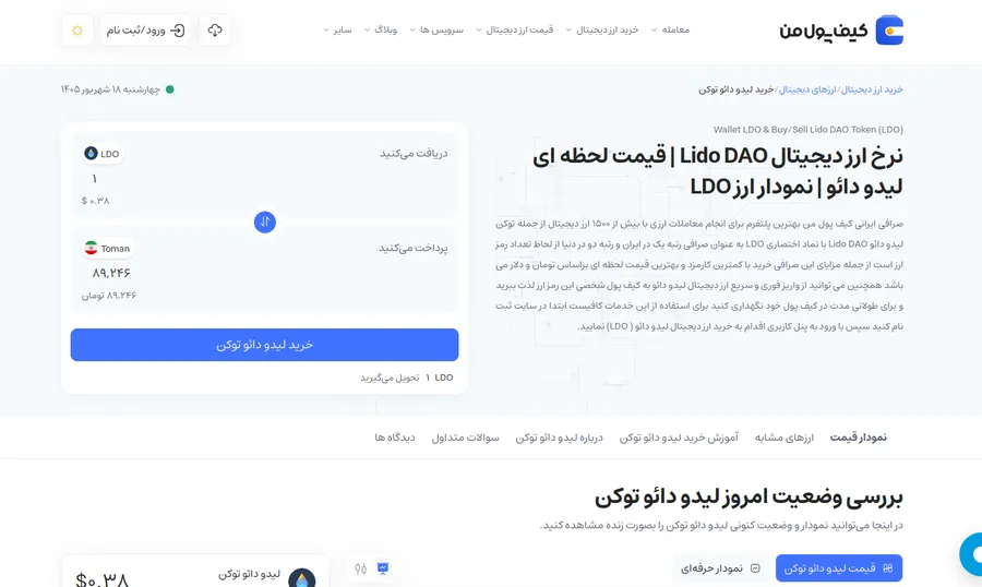 پلتفرم لیدو دائو چیست؟ | امنترین کیف پولها برای نگهداری LDO و stETH | صرافی ارز دیجیتال کیف پول من