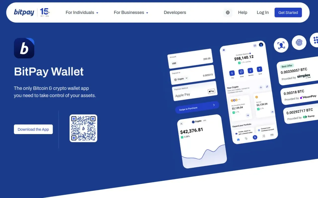 کیف پول اختصاصی (BitPay Wallet) و ویژگی&zwnj;های امنیتی آن | صرافی کیف پول من