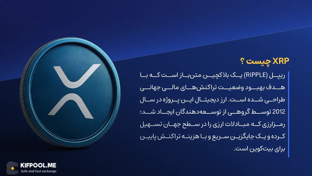 ارز دیجیتال XRP چیست؟ | خرید و فروش Ripple | خرید سریع ارز ریپل | صرافی ارز دیجیتال کیف پول من