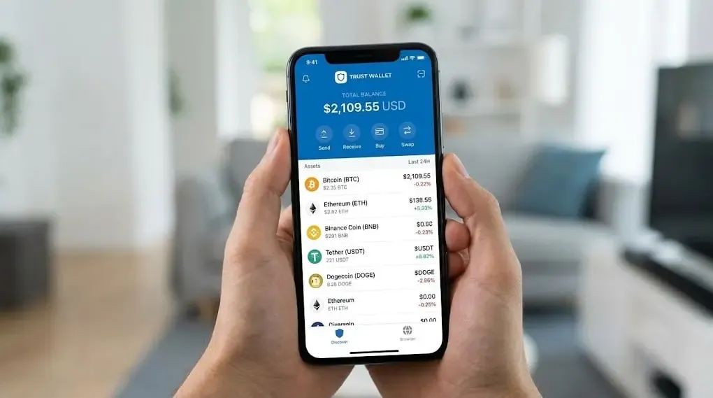 کیف پول تراست ولت (Trust Wallet) | صرافی کیف پول من