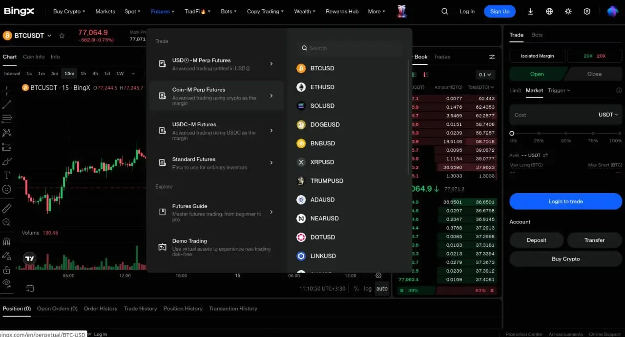 صرافی بینگ ایکس - BingX | صرافی کیف پول من