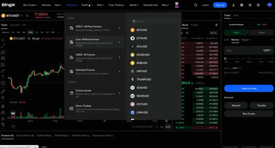صرافی بینگ ایکس - BingX | صرافی کیف پول من