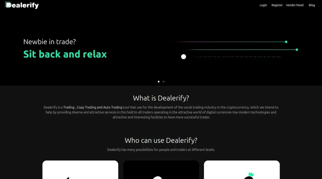 وبسایت دیلریفای (Dealerify) | خرید بیت کوین | صرافی کیف پول من