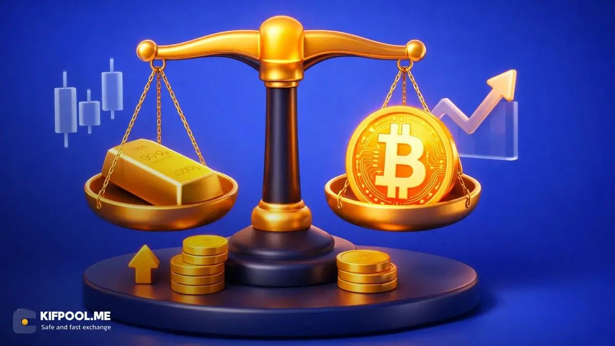 طلا یا بیت کوین؟ مقایسه کامل مزایا، معایب و ریسک‌های سرمایه‌گذاری