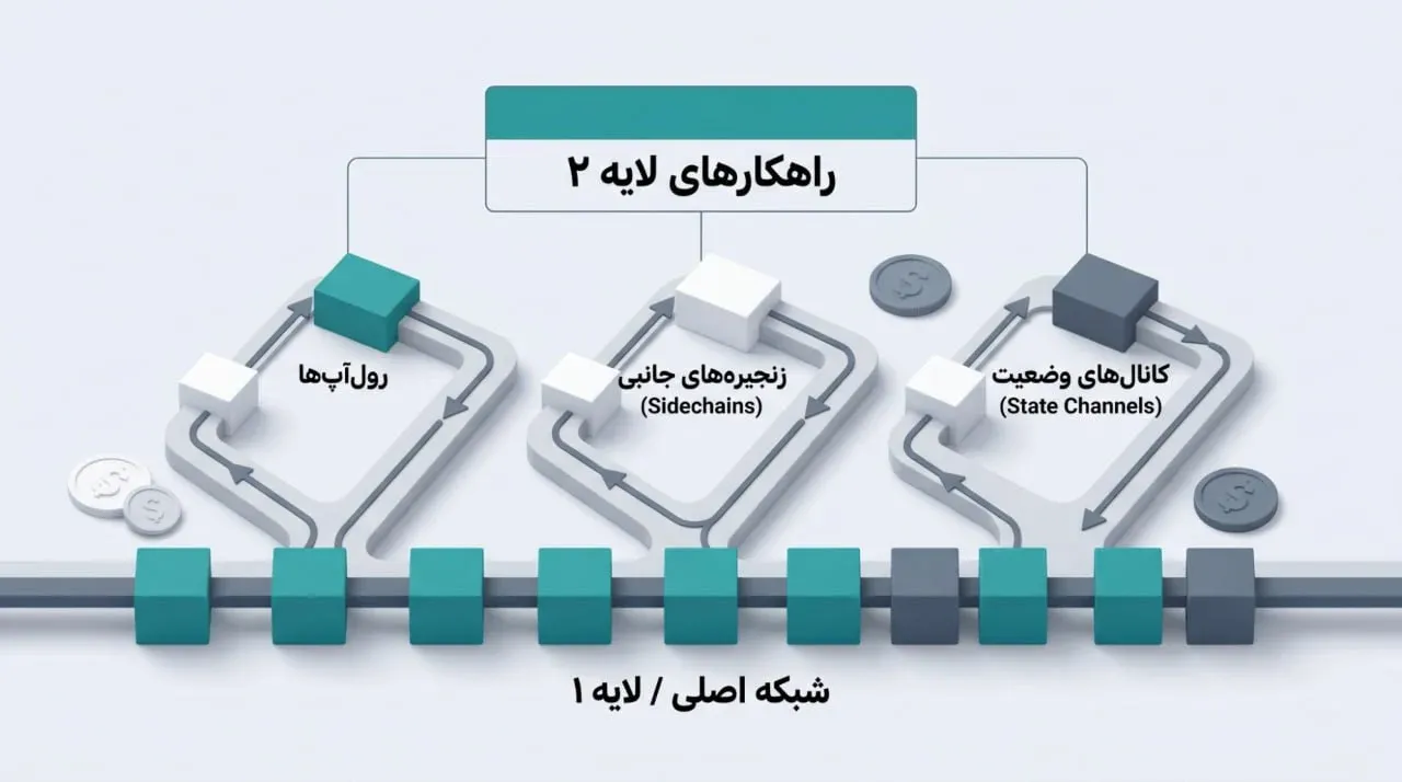راهکارهای لایه&zwnj;ی دوم (Layer 2)؛ پردازش سریع&zwnj;تر در خارج از زنجیره&zwnj;ی اصلی | کیف پول من
