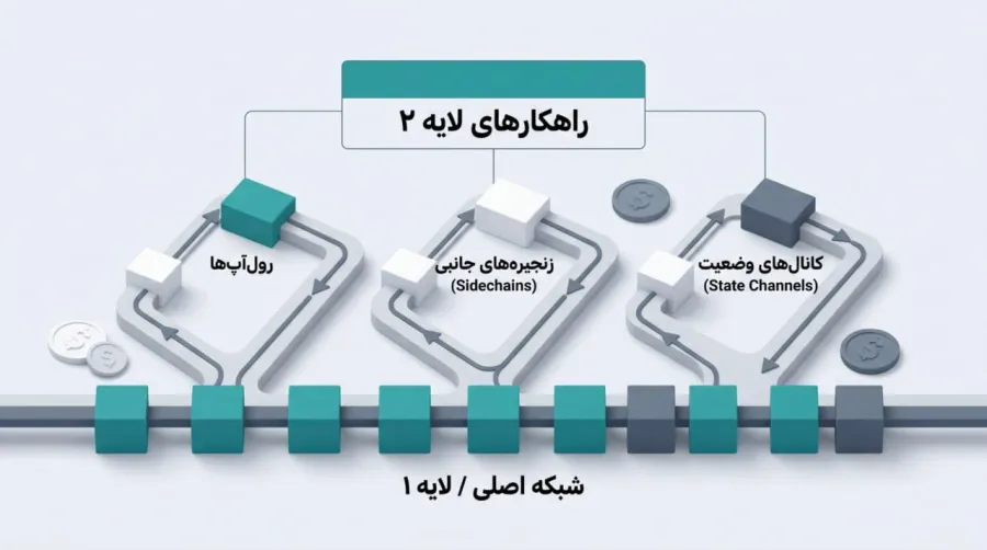 راهکارهای لایهی دوم (Layer 2)؛ پردازش سریعتر در خارج از زنجیرهی اصلی | کیف پول من