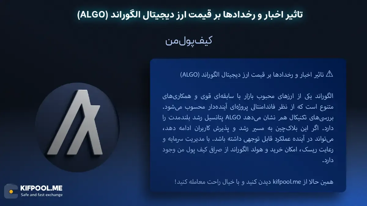 خرید ارز دیجیتال ALGO|بهترین صرافی ارز دیجیتال|ترید ارز دیجیتال|قیمت ارز ALGO| خرید ارز دیجیتال ALGO بدون محدودیت | خرید آنی ارز ALGO| صرافی کیف پول من