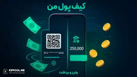 واریز و برداشت ریالی بدون محدودیت در صرافی کیف پول من