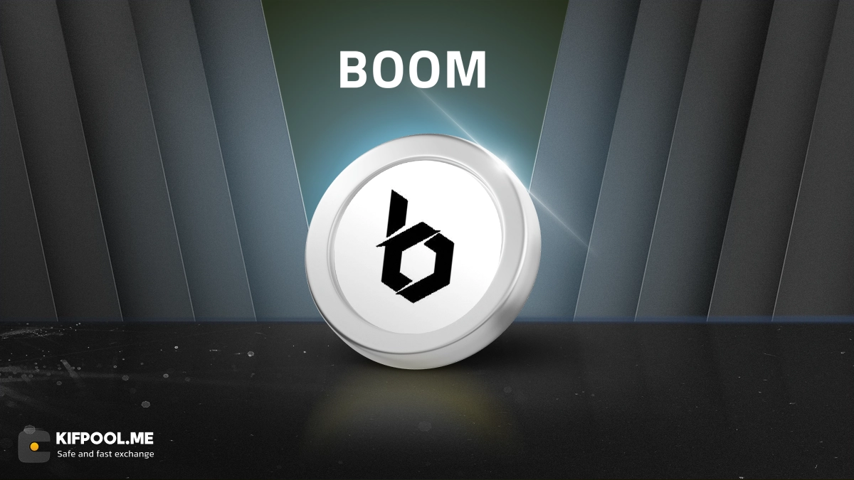 نمودار لحظه ای ارز دیجیتال بوم BOOM در صرافی کیف پول من