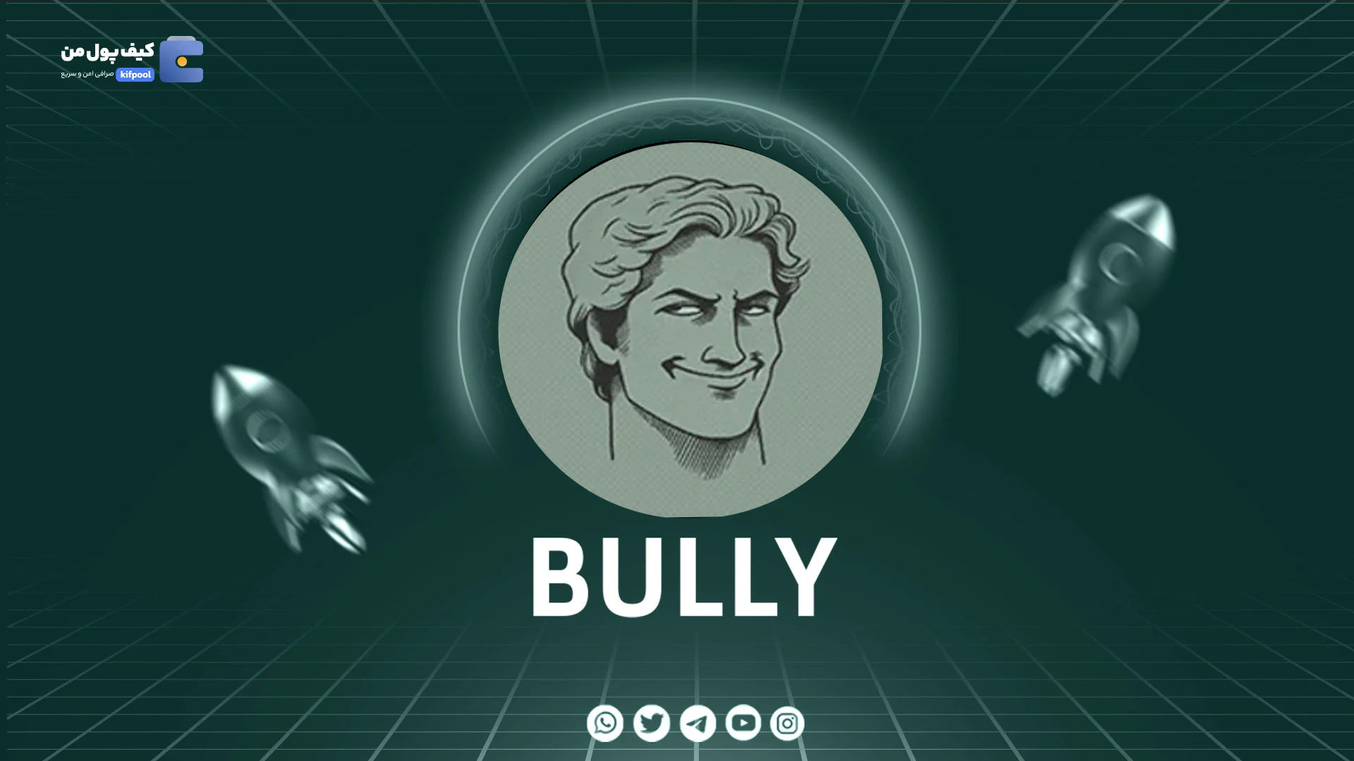 نمودار لحظه ای ارز دیجیتال دالس د بالی BULLY در صرافی کیف پول من 