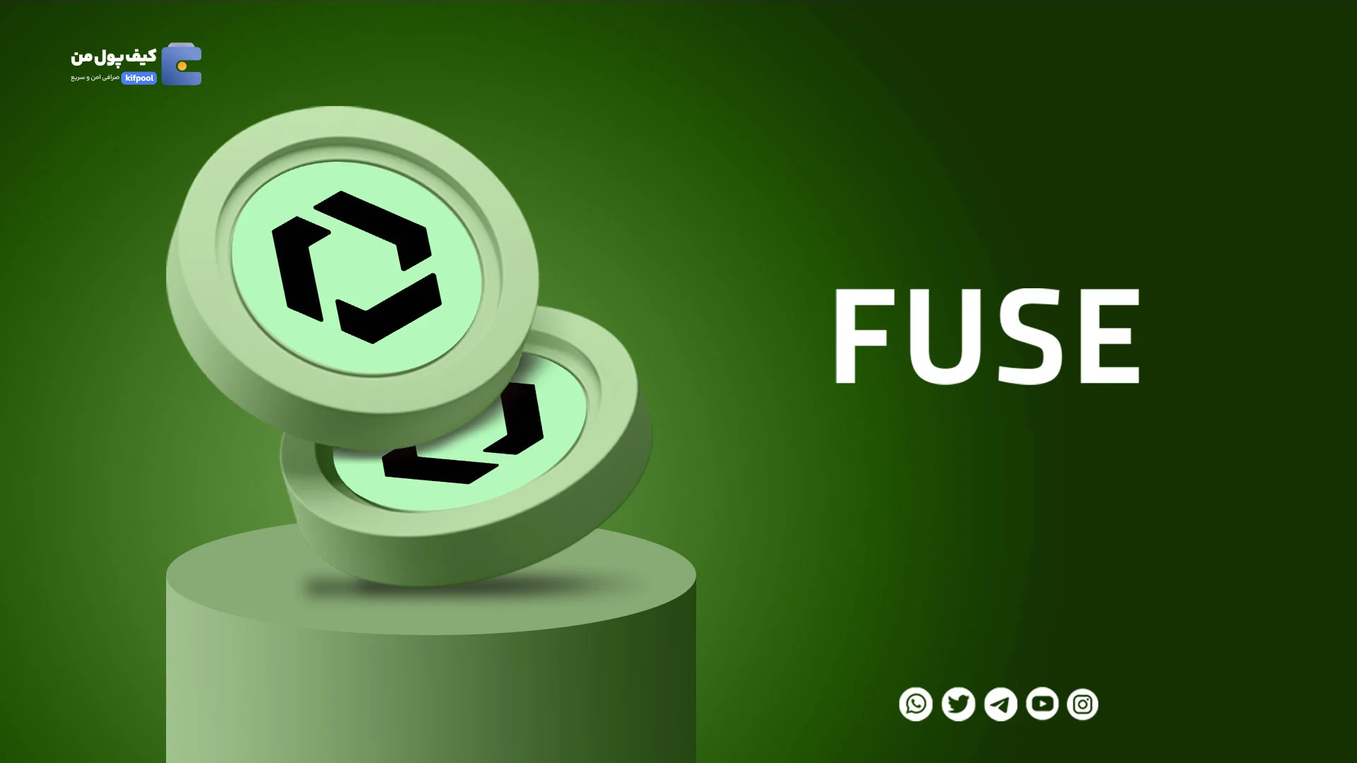 نمودار لحظه ای ارز دیجیتال فیوز نتورک FUSE در صرافی کیف پول من 