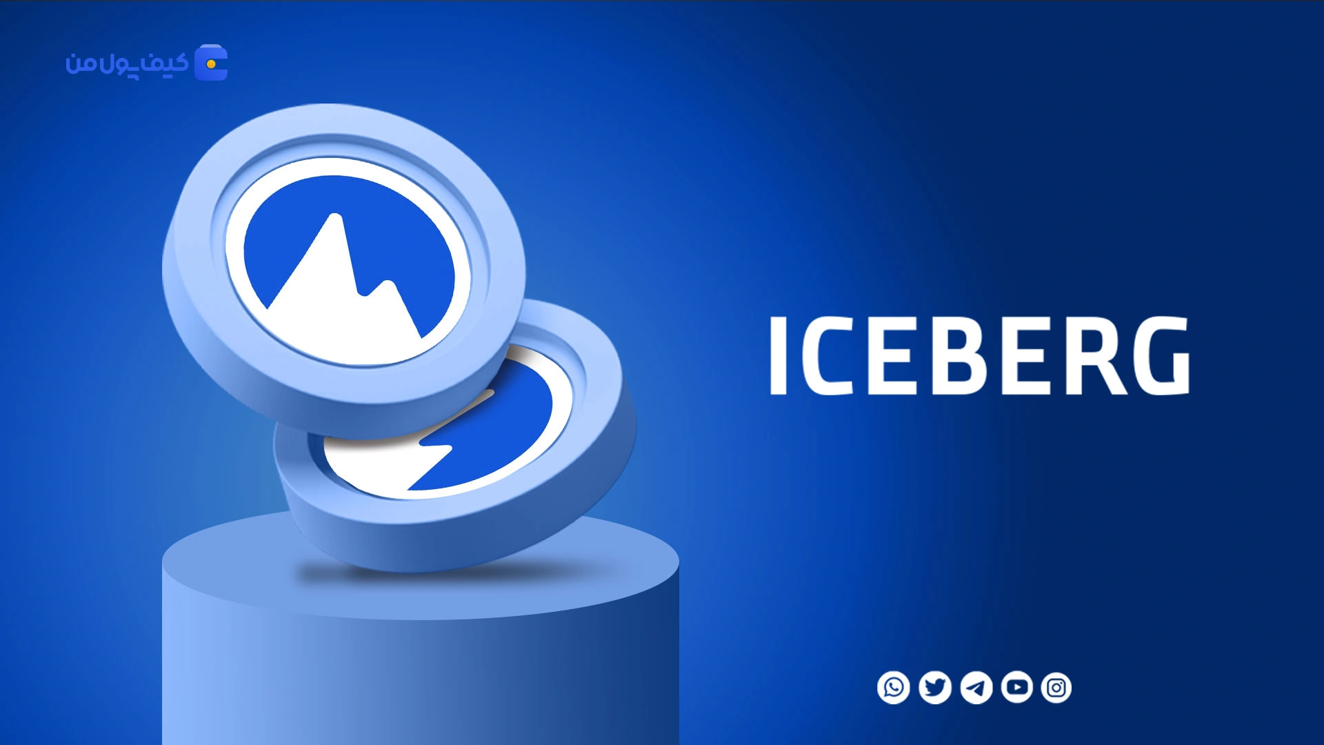 نمودار لحظه ای ارز دیجیتال آیس‌برگ ICEBERG در صرافی کیف پول من