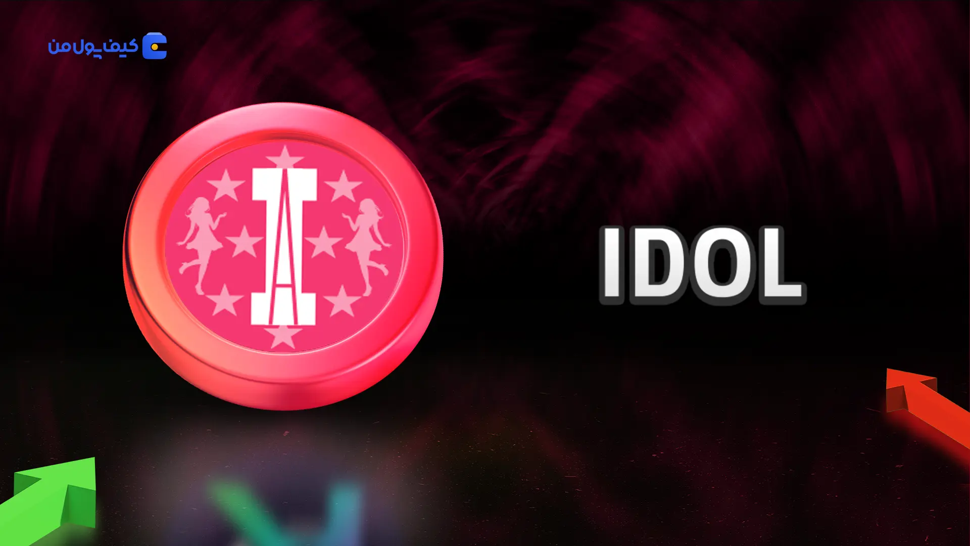 نمودار لحظه ای ارز دیجیتال میت ۴۸ توکن IDOL در صرافی کیف پول من