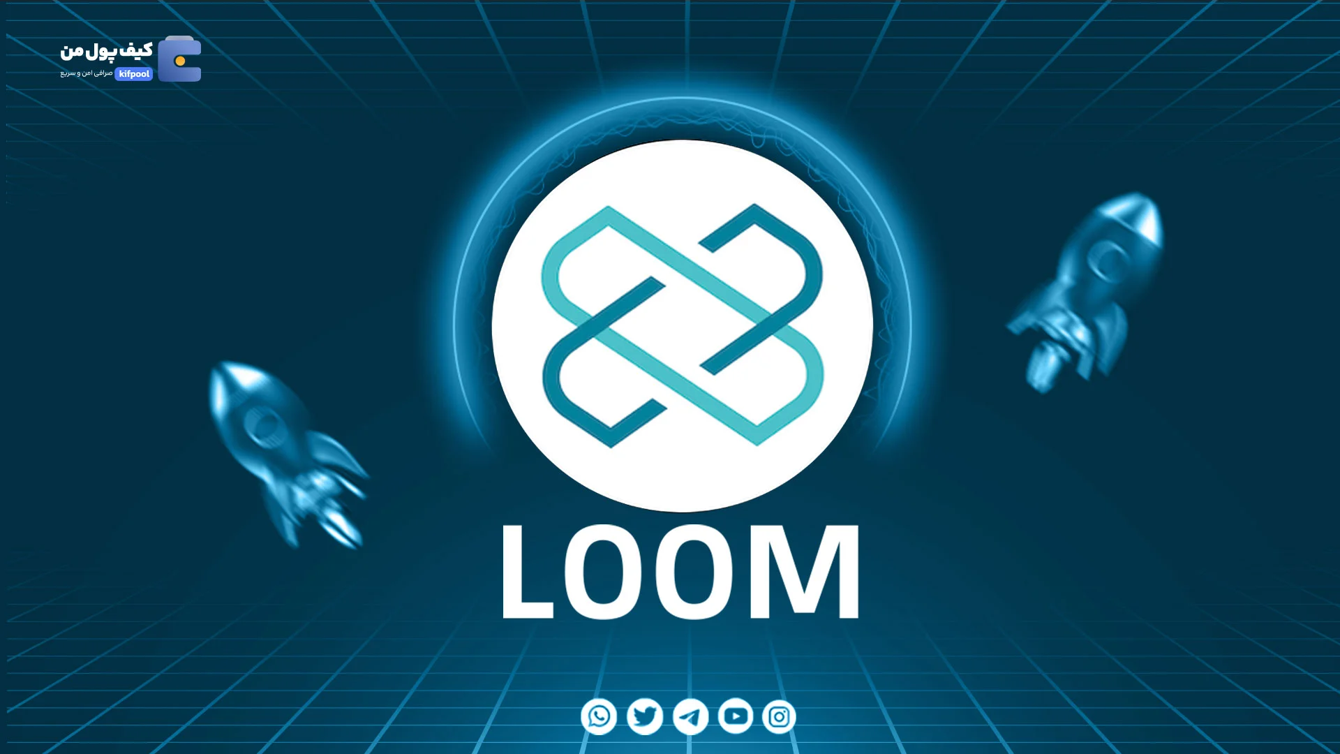 نمودار لحظه ای ارز دیجیتال لوم نتورک LOOM در صرافی کیف پول من