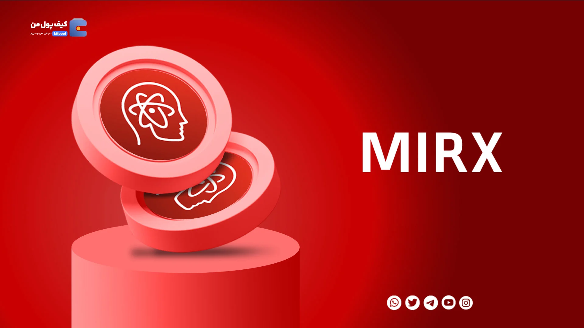 نمودار لحظه ای ارز دیجیتال میرادا اِی آی MIRX در صرافی کیف پول من