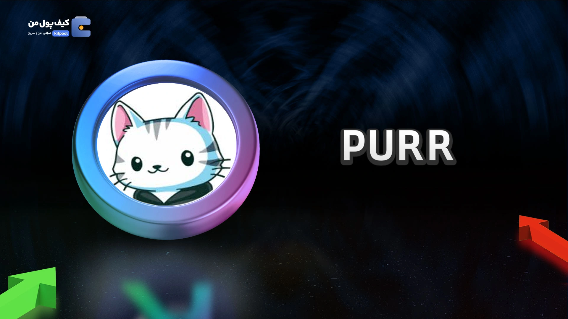 نمودار لحظه ای ارز دیجیتال پورر PURR در صرافی کیف پول من