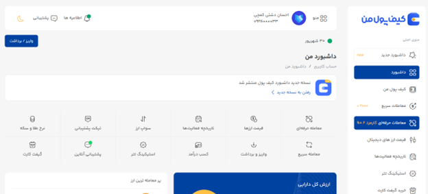 معاملات حرفه ای با تعیین قیمت در صرافی کیف پول من | صرافی ارز دیجیتال کیف پول من