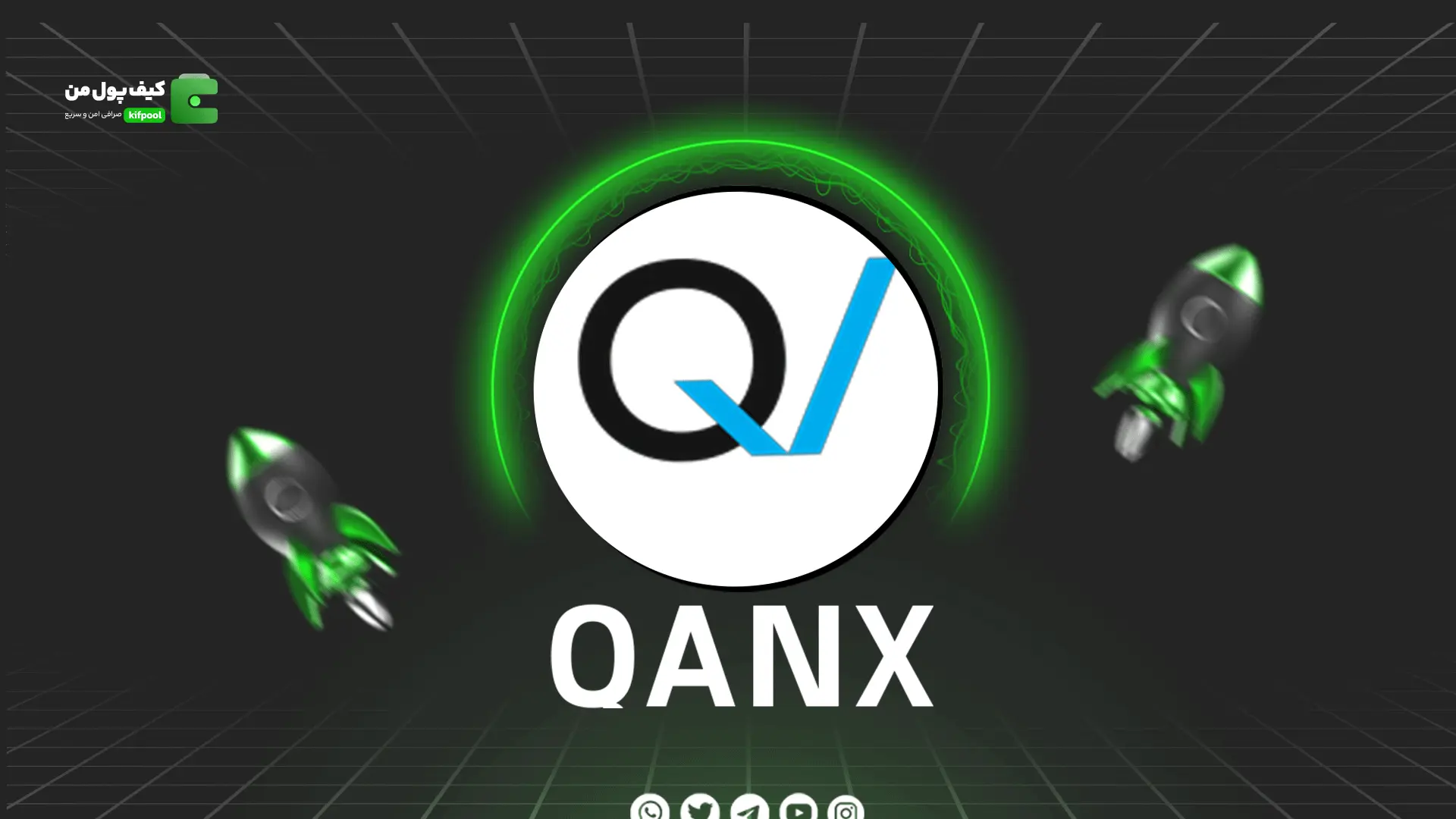 خرید ریالی و تومانی ارز دیجیتال QANXاز صرافی کیف پول من