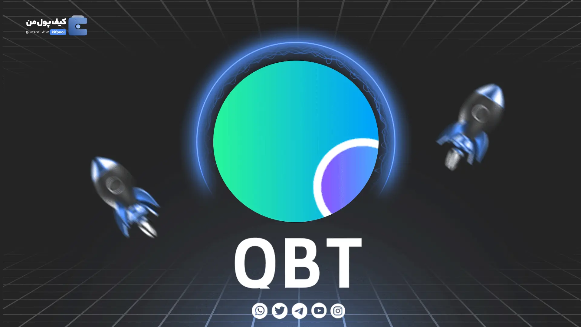 خرید و فروش ارز دیجیتال QBT | همراه با نمودار حرفه ای | کیف پول من