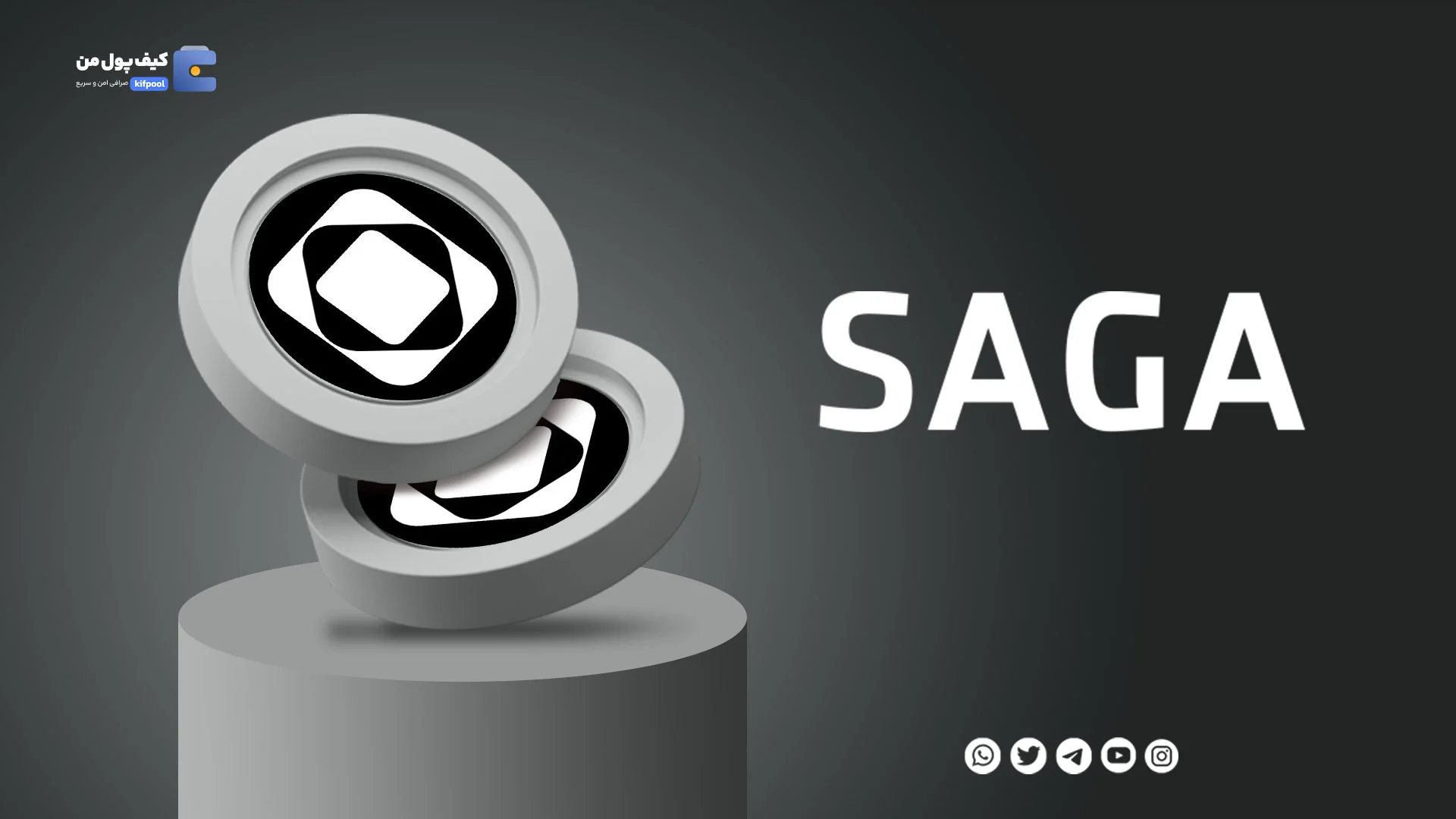 نمودار لحظه ای ارز دیجیتال ساگا SAGA در صرافی کیف پول من