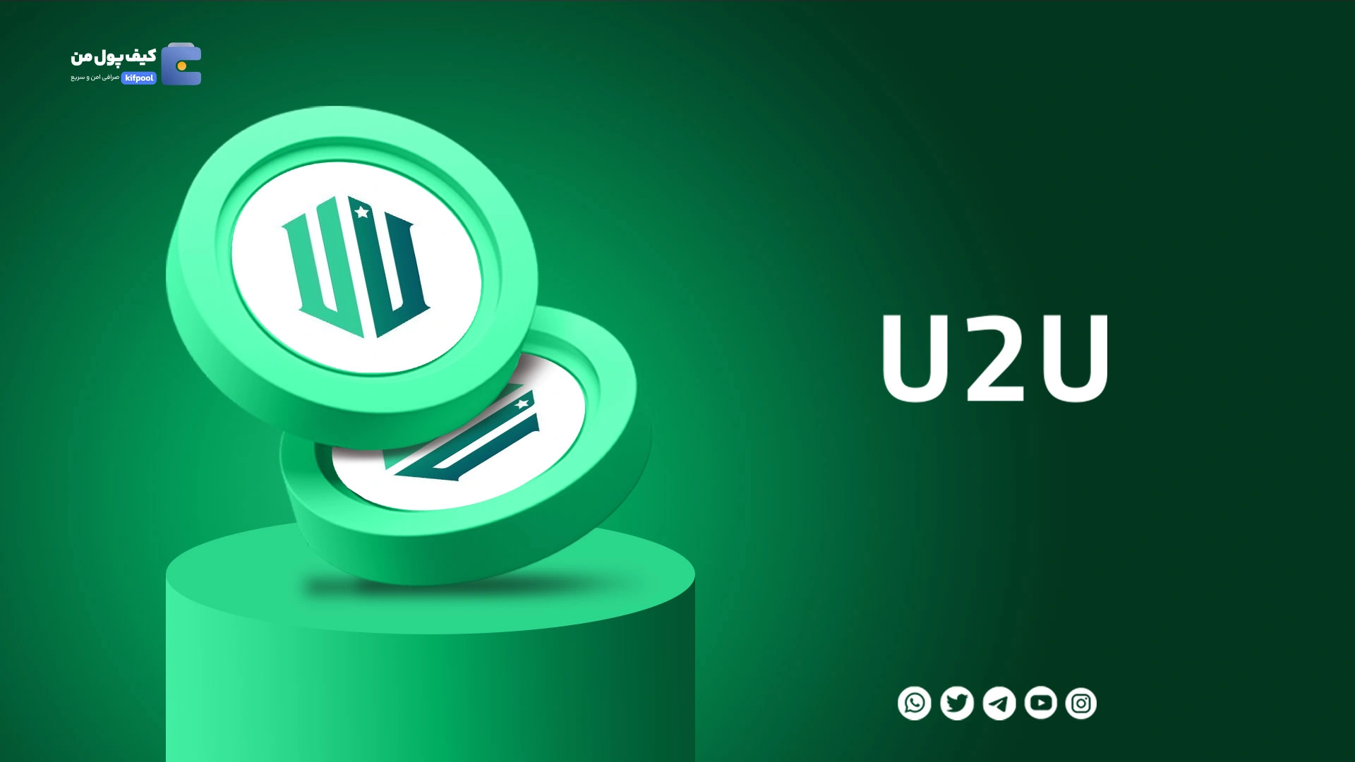 نمودار لحظه ای ارز دیجیتال یو 2 یو نتورک U2U در صرافی کیف پول من