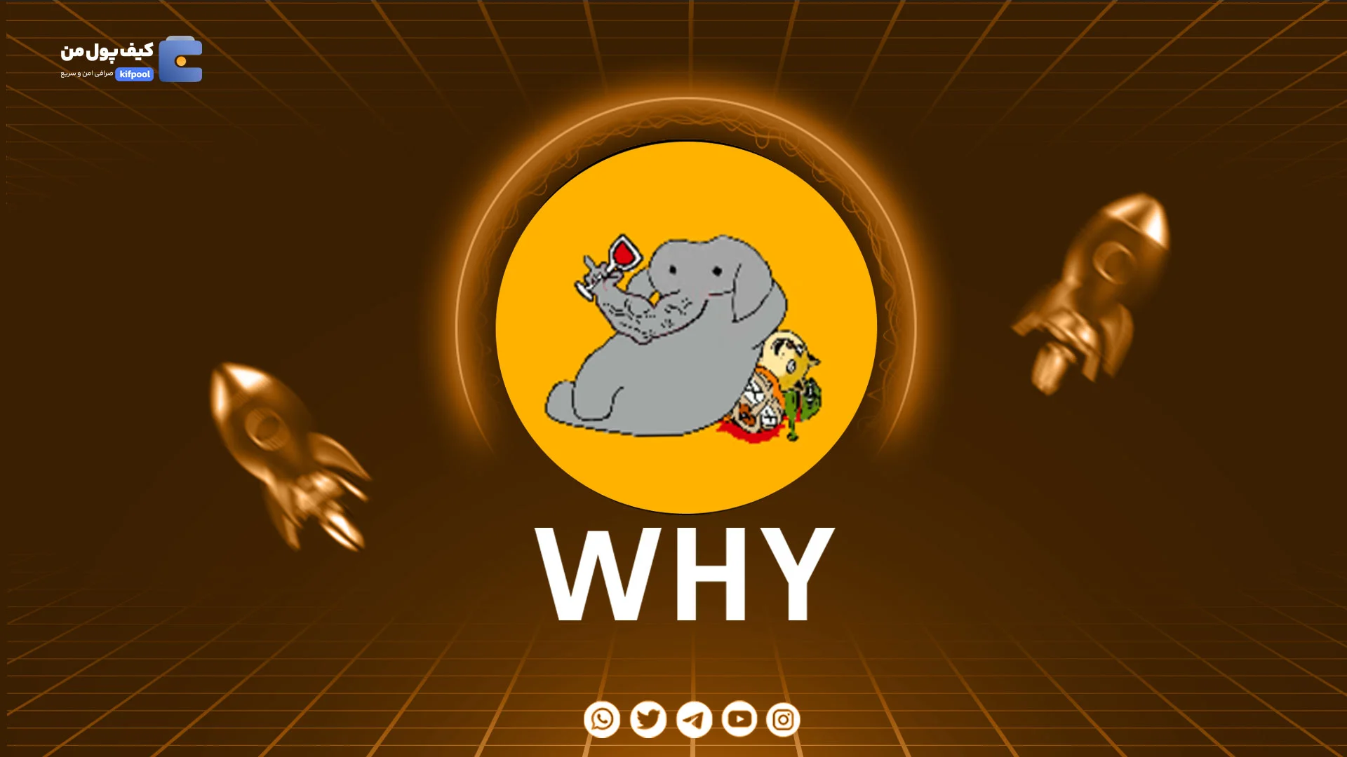 نمودار لحظه ای ارز دیجیتال وای WHY در صرافی کیف پول من