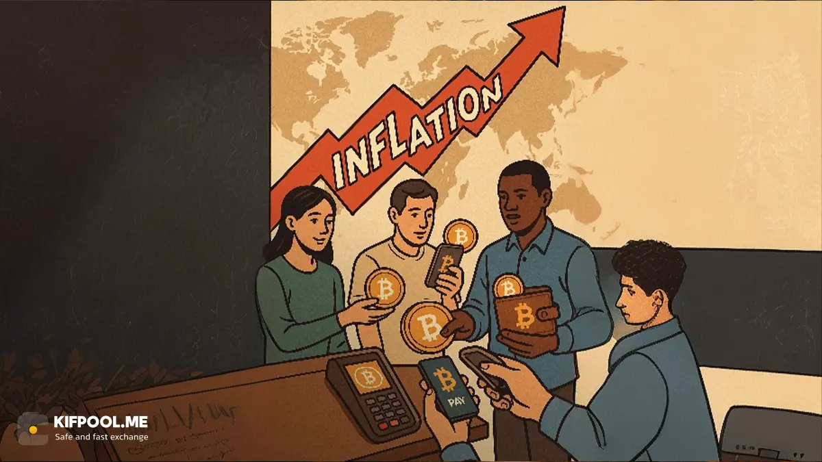 نقش بیت کوین در برابر تورم کشور ها | مزایا و معایب بیت کوین در برابر تورم | صرافی کیف پول من