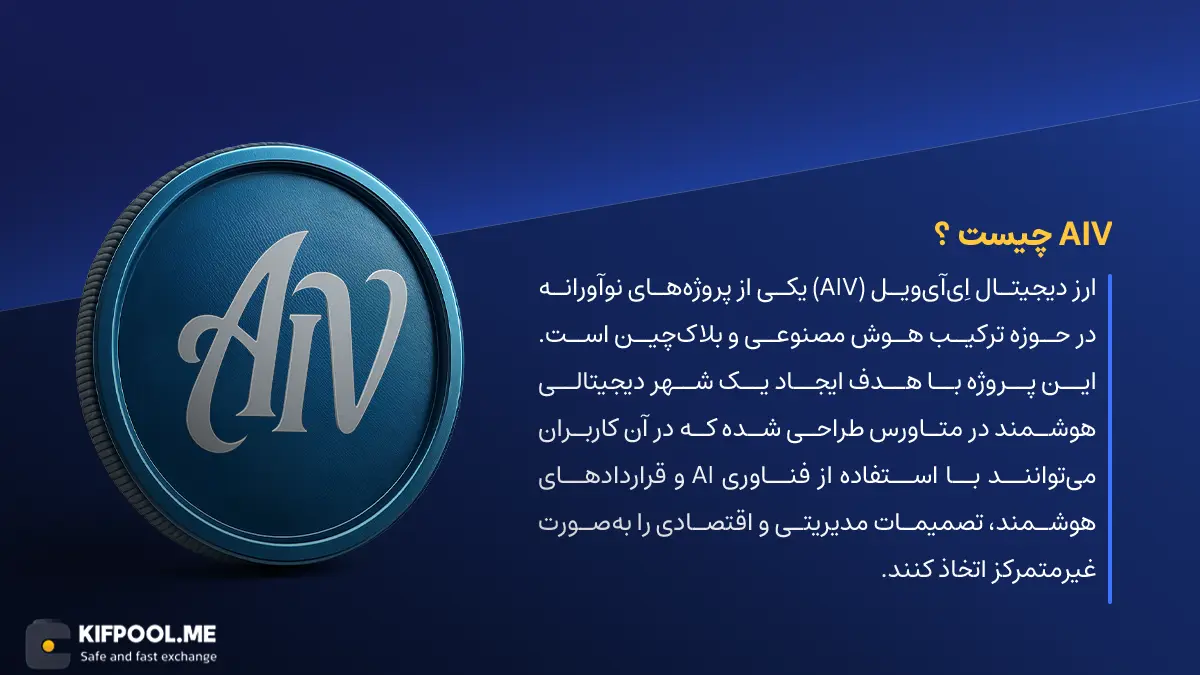 ارز دیجیتال AIV چیست؟ | خرید و فروش AIVILLE GOVERNANCE TOKEN | خرید سریع ارز اِیآیویل| صرافی ارز دیجیتال کیف پول من