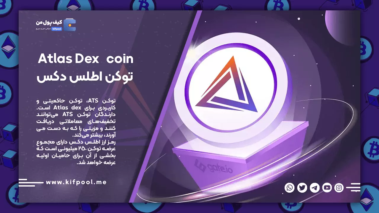 خرید توکن اطلس دکس با کمترین کارمزد | قیمت ارزATS| کیف پول من