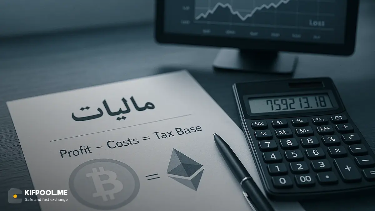 قوانین مالیات بر رمزارزها و NFTها در ایران | نحوه محاسبه مالیات بر رمزارزها | صرافی ارز دیجیتال کیف پول من