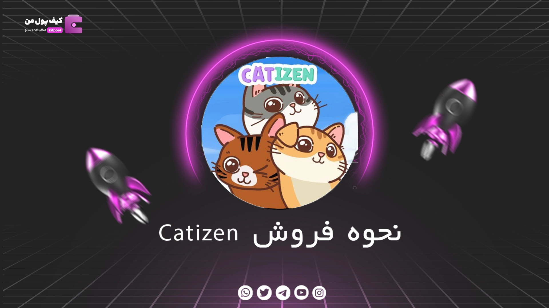 قدم به قدم فروش کتیزن | مراحل خرید و فروش Catizen | کیف پول من