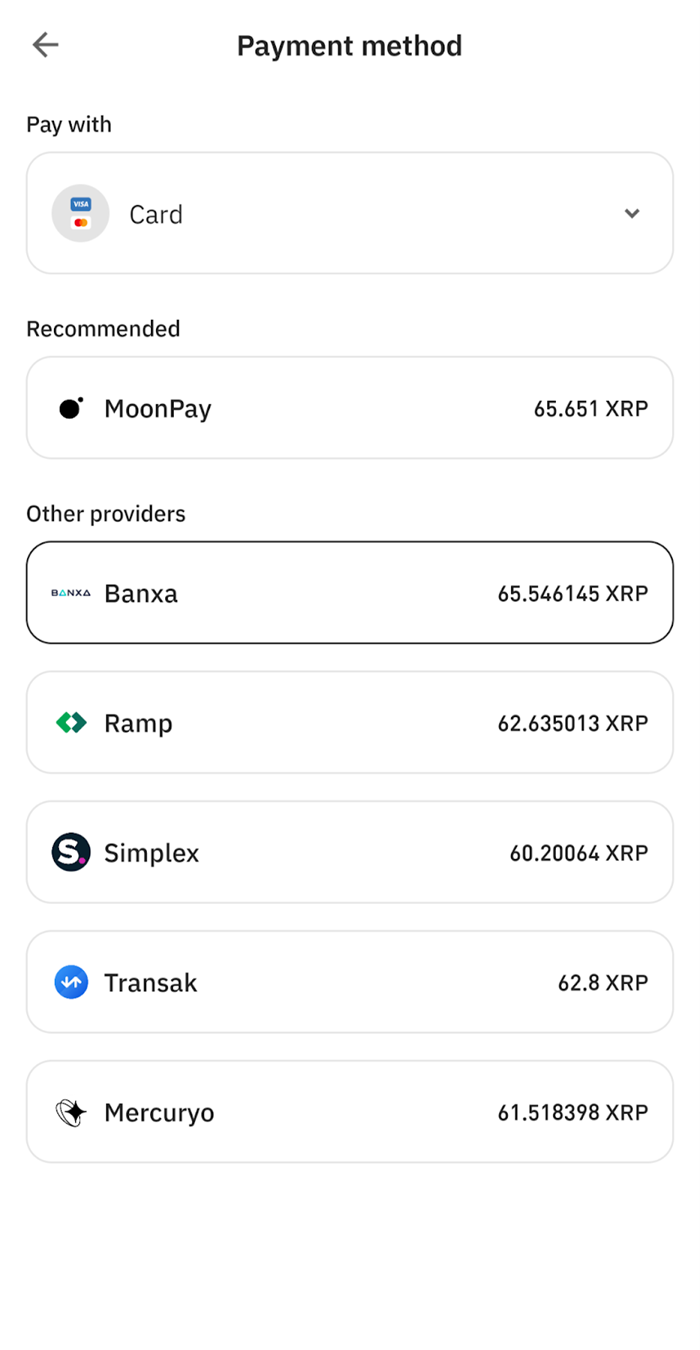 مراحل دقیق خرید ارز xrp در تراست ولت | انتخاب سرویس برای پرداخت مبلغ | صرافی کیف پول من