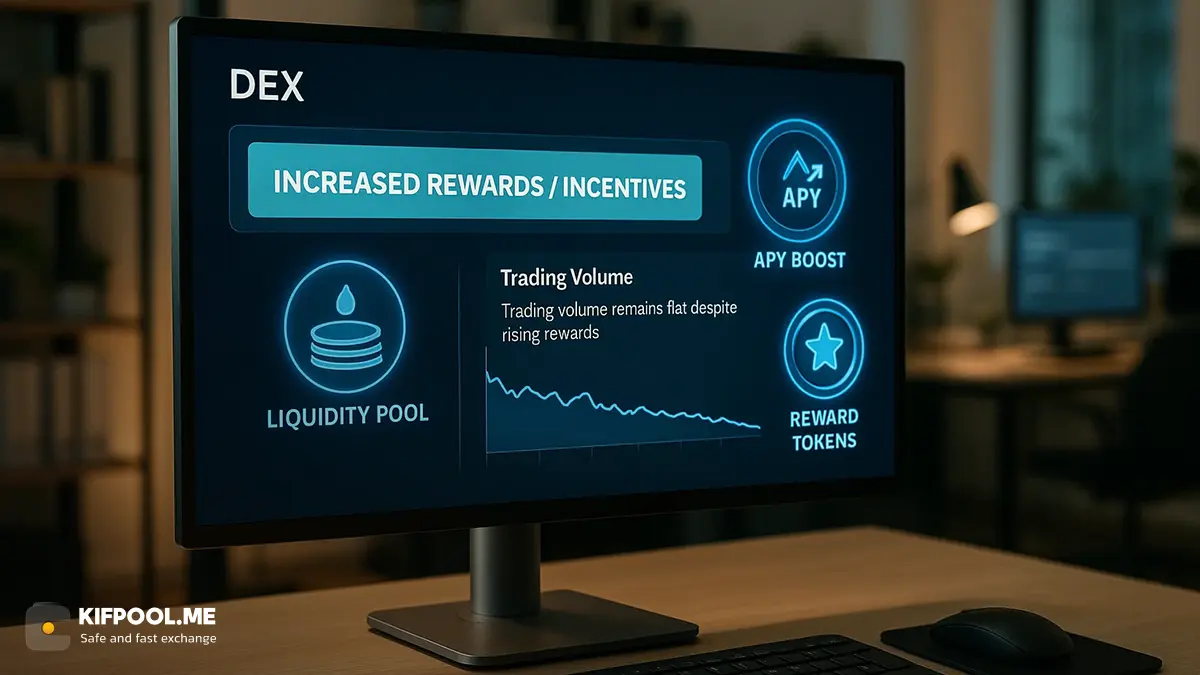 بررسی 7 نشانه از شروع بازار نزولی | افزایش مشوقهای DEX بدون رشد حجم معاملات | صرافی کیف پول من